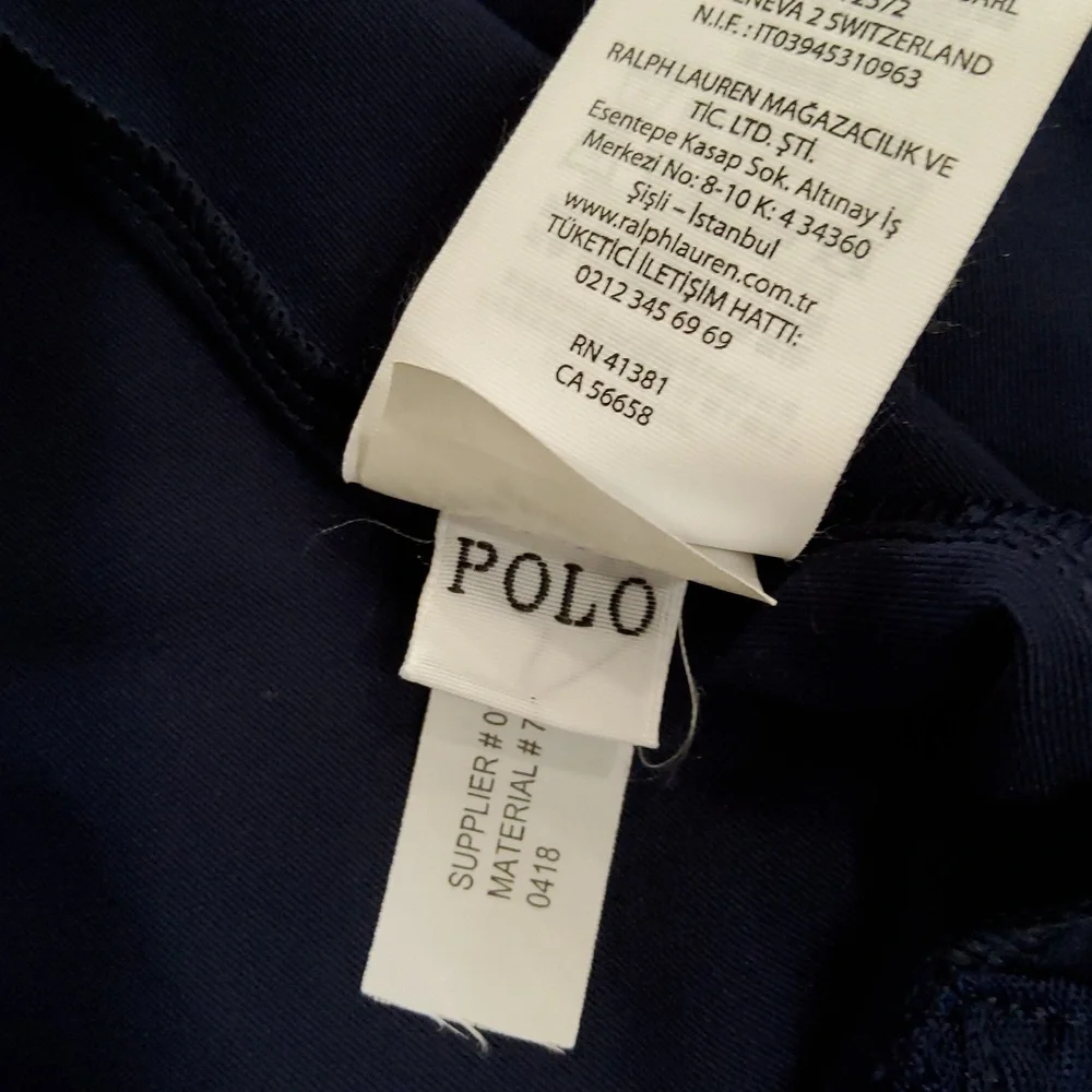 Polo by Ralph Performans Lauren Men's Navy Polo Shirt Size M